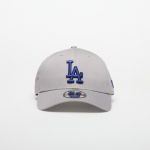 New Era Los Angeles Dodgers 9FORTY Side Patch Adjustable Cap Gray (60691275 Kitos kepurės)