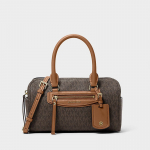 Michael Kors Jet Set Travel Extra-Small Signature Logo Duffel Crossbody Bag Brown/ Acorn (32S6GTVC0B 252 Krep&scaron;iai)