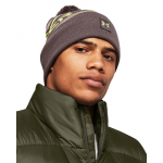 Under Armour Men'S Halftime Pom Beanie Ash Taupe (1379985-057 Kitos kepurės)