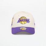 New Era Los Angeles Lakers 9FORTY Contrast Patch Adjustable Cap Stone/ True Purple (60667571 Kitos kepurės)