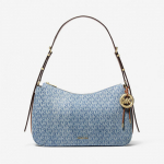 Michael Kors Nolita Medium Logo Embossed Denim Convertible Shoulder Bag New Horizon (30S6GY5L2C 416 Krep&scaron;iai)