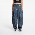 adidas Originals Leaf Camo Print Satin Cargo Joggers Black/ White - Dydis 29 (KE3741 Kelnės)