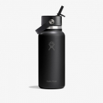 Hydro Flask 946ml Wide Flex Straw Cap Black (W32CFS001 Gertuvės)