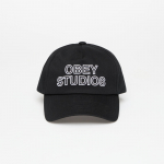 OBEY Studios 5 Panel Strapback Black (100490139-BLK Kitos kepurės)