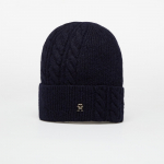 Tommy Hilfiger Elevated Chic Fluffy Beanie Blue (AW0AW17784 DW6 Kitos kepurės)