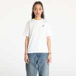 FRED PERRY Crew Neck T-Shirt Snow White - Dydis 34 (G1142 129 Mar&scaron;kinėliai)