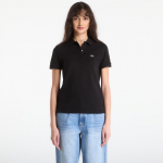 LACOSTE Short Sleeved Ribbed Collar Shirt Black - Dydis 36 (PF7839 031 Mar&scaron;kinėliai)