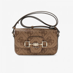 GUESS Janie Logo Convertible Cross Body Flap Latte Logo (HWOS9924210-LTL Krep&scaron;iai)