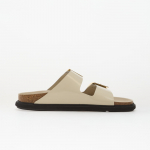 Birkenstock Arizona Droplet Buckle Natural Leather Patent Women High-Shine Ecru - Dydis 40 (1031809 Laisvalaikio batai)