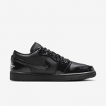Air Jordan 1 Low SE Black/White/Metallic Silver/Black - Dydis 41 (HJ7743-010 Laisvalaikio batai)