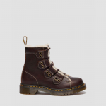 Dr. Martens 1460 LTT FL 4 Tie Boot Dark Brown Grizzly - Dydis 41 (41417200 Laisvalaikio batai)