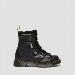 Dr. Martens 1460 LTT FL Black Milled Nappa & Black Wanama & Black Milo Fur - Dydis 41 (31876001 Laisvalaikio batai)