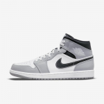 Air Jordan 1 Mid Light Smoke Grey - Dydis 46 (554724-078 Laisvalaikio batai)
