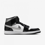 Air Jordan 1 Mid SE Black/Metallic Silver-White - Dydis 46 (HV0789-010 Laisvalaikio batai)