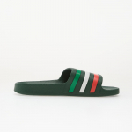 adidas Adilette Aqua Slides Team Dark Green/ Ftwr White/ Bright Red - Dydis 46 (HQ2450 &Scaron;lepetės)