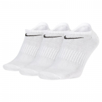 Nike Everyday Lightweight Training No-Show kojinės (3 poros) - Dydis 46 (SX7678-100 Kojinės)