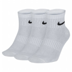 Nike Everyday Lightweight Training Ankle kojinės (3 poros) - Dydis 46 (SX7677-100 Kojinės)