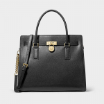 Michael Kors Hamilton Moderne Large Leather Satchel Black (30F5GNXS3L 001 Krep&scaron;iai)