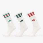 adidas 3-Stripes High Crew Socks 3 Pairs Off White/ Off White/ Off White (KD8239 Kojinės)