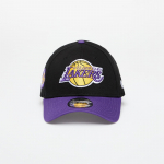 New Era Los Angeles Lakers 9FORTY NBA Side Patch Adjustable Cap Black/ Trp (60667447 Kitos kepurės)
