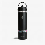 Hydro Flask 710 ml Wide Flex Straw Cap Glitch Black 710 - Dydis 710 ml (LE26-W24-1007 Gertuvės)