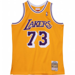 Mitchell & Ness NBA Swingman Jersey Los Angeles Lakers 1998-99 Dennis Rodman - Dydis Universalus (SMJYCP20064-LALGOLD98DRD Mar&scaron;kinėliai)
