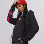 HUF Milton Relax WMNS Longsleeve Black - Dydis Universalus (WTS0038-BLACK Džemperiai)