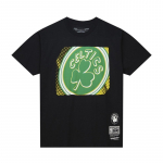 Mitchell & Ness NBA Big Face 7.0 SS Tee Boston Celtics - Dydis Universalus (BMTR5904-BCEYYPPPBLCK Mar&scaron;kinėliai)