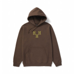 HUF Hat Trick Hoodie Coffee - Dydis Universalus (PF00615-COFFE Džemperiai)
