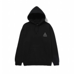 HUF Set Triple Triangle Hoodie Black - Dydis Universalus (PF00572-BLACK Džemperiai)