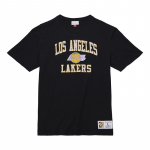 Mitchell & Ness NBA Legendary Slub SS Tee Vintage Logo Los Angeles Lakers - Dydis Universalus (TCRW6622-LALYYPPPBLCK Mar&scaron;kinėliai)