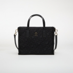 Tommy Hilfiger Th City Mini Tote Mono Nylon Black - Dydis Universalus (AW0AW18162 BDS Krep&scaron;iai)