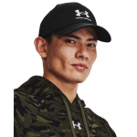Under Armour Mens Branded Lockup Adjustable Cap Black - Dydis Universalus (1381645-001 Kitos kepurės)