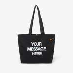 Nike Heritage "Your Message Here" Tote Bag 22L Black/ White/ Safety Orange - Dydis Universalus (IU4945-010 Krep&scaron;iai)