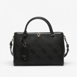 GUESS Audrey Logo Girlfriend Satchel Black Logo - Dydis Universalus (HWJG9755070-BLO Krep&scaron;iai)
