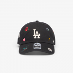 '47 Brand MLB Clean Up Multi Scatter Los Angeles Dodgers Cap Black - Dydis Universalus (15121320 Kitos kepurės)