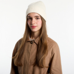 MC2 Saint Barth Moss Wool Beanie Off White - Dydis Universalus (MOS000400023M Kitos kepurės)