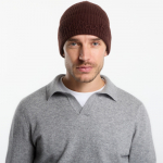 MC2 Saint Barth Moss Tonal Wool Beanie Brown - Dydis Universalus (MOS000800040M Kitos kepurės)