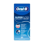 ORAL-B SUPER FLOSS tarpdančių siūlas (50 vnt.)
