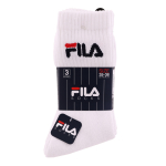 FILA WHITE F9505 kojinės (3 poros) - 35/38 white