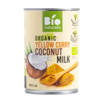 BIO NATURALIS ekologi&scaron;kas kokosų gėrimas su geltonuoju kariu, 400 ml