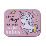 UNICORN MAGIE vaikų pleistrai su metaline dėžute