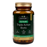 H&B EXPERT TRIPLE ACTION BIOTIC GUT FORMULA gerosios bakterijos, 50 milijardų, 60 kapsulių