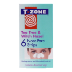 T - ZONE TEA TREE & WITCH HAZEL nosies porų valymo juostelės (6 vnt.)