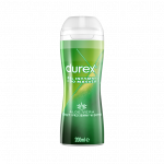 DUREX 2 IN 1 MASSAGE LUBE ALOE VERA lubrikantas ir masažo želė, 200 ml