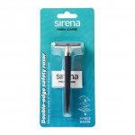 SIRENA MEN CARE DOUBLE-EDGE dvia&scaron;menis apsauginis skustuvas su peiliukais (3 vnt.)