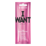 SOLEO I WANT TAN ACCELERATOR soliariumo įdegio losjonas, 15 ml