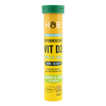 H&BVitamians D maisto papildas, laimų ir citrinų skonio, 20 &scaron;nyp&scaron;čiųjų tablečių