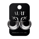 AURI SILVER STAINLESS STEEL 316 L auskarai