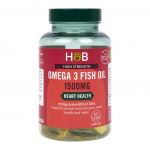 H&B HIGH STRENGTH omega 3 žuvų taukai 1500 mg, 60 kapsulių